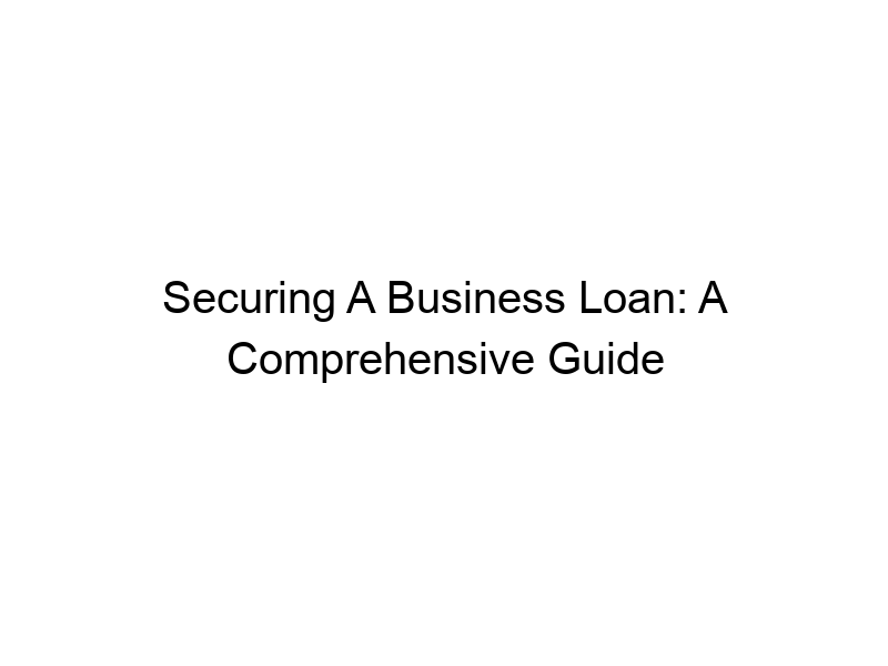 securing a business loan a comprehensive guide 2 306